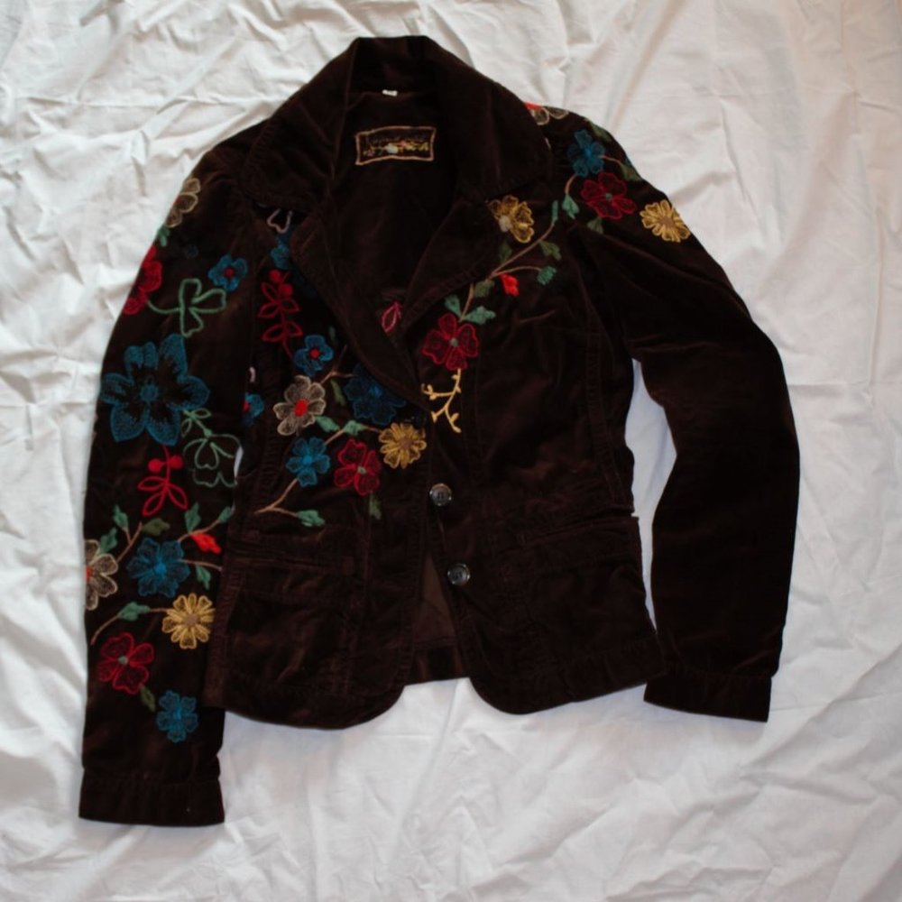 Gorgeous Brown Johnny Was Vintage Jacket